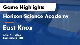 Horizon Science Academy  vs East Knox  Game Highlights - Jan. 31, 2023