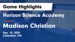 Horizon Science Academy  vs Madison Christian  Game Highlights - Dec. 19, 2023