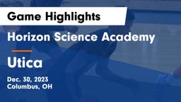 Horizon Science Academy  vs Utica  Game Highlights - Dec. 30, 2023