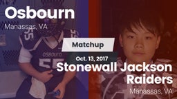 Matchup: Osbourn  vs. Stonewall Jackson Raiders 2017