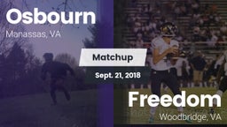 Matchup: Osbourn  vs. Freedom  2018