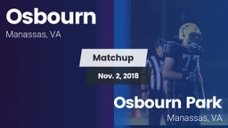 Matchup: Osbourn  vs. Osbourn Park  2018