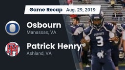 Recap: Osbourn  vs. Patrick Henry  2019