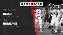 Recap: Union  vs. Heritage  2016