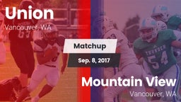 Matchup: Union  vs. Mountain View  2017