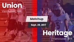 Matchup: Union  vs. Heritage  2017