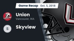 Recap: Union  vs. Skyview  2018