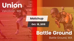 Matchup: Union  vs. Battle Ground  2018