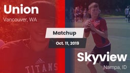 Matchup: Union  vs. Skyview  2019