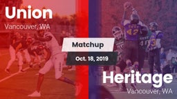 Matchup: Union  vs. Heritage  2019
