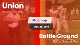 Matchup: Union  vs. Battle Ground  2019