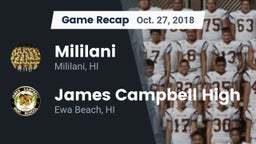 Recap: Mililani  vs. James Campbell High  2018