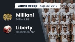 Recap: Mililani  vs. Liberty  2019