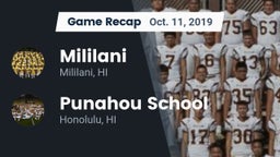 Recap: Mililani  vs. Punahou School 2019