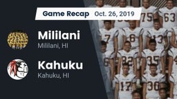 Recap: Mililani  vs. Kahuku  2019