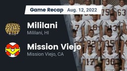 Recap: Mililani  vs. Mission Viejo  2022