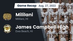 Recap: Mililani  vs. James Campbell High  2022