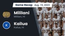 Recap: Mililani  vs. Kailua  2023