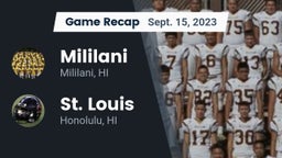 Recap: Mililani  vs. St. Louis  2023