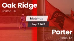Matchup: Oak Ridge High vs. Porter  2017
