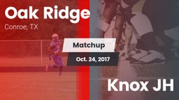 Matchup: Oak Ridge High vs. Knox JH 2017