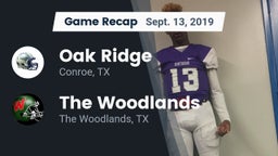 Recap: Oak Ridge  vs. The Woodlands  2019