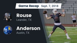 Recap: Rouse  vs. Anderson  2018