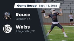 Recap: Rouse  vs. Weiss  2018