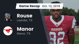 Recap: Rouse  vs. Manor  2018