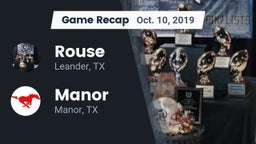 Recap: Rouse  vs. Manor  2019