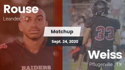 Matchup: Rouse  vs. Weiss  2020