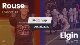 Matchup: Rouse  vs. Elgin  2020