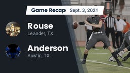 Recap: Rouse  vs. Anderson  2021