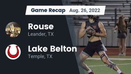 Recap: Rouse  vs. Lake Belton   2022