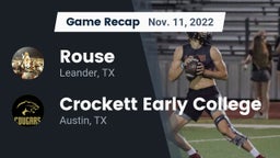 Recap: Rouse  vs. Crockett Early College  2022