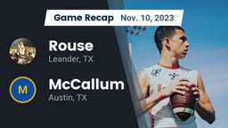 Recap: Rouse  vs. McCallum  2023