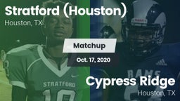 Matchup: Stratford High vs. Cypress Ridge  2020