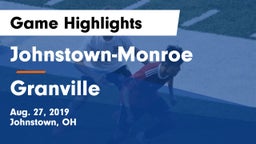 Johnstown-Monroe  vs Granville Game Highlights - Aug. 27, 2019