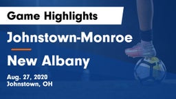 Johnstown-Monroe  vs New Albany Game Highlights - Aug. 27, 2020