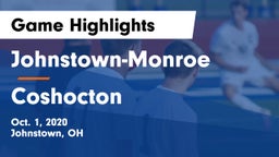 Johnstown-Monroe  vs Coshocton  Game Highlights - Oct. 1, 2020