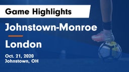 Johnstown-Monroe  vs London  Game Highlights - Oct. 21, 2020