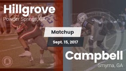 Matchup: Hillgrove High vs. Campbell  2017