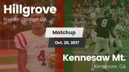Matchup: Hillgrove High vs. Kennesaw Mt.  2017