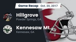 Recap: Hillgrove  vs. Kennesaw Mt.  2017