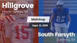 Matchup: Hillgrove High vs. South Forsyth  2018