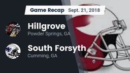 Recap: Hillgrove  vs. South Forsyth  2018