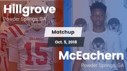 Matchup: Hillgrove High vs. McEachern  2018