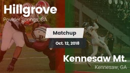 Matchup: Hillgrove High vs. Kennesaw Mt.  2018