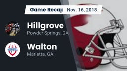 Recap: Hillgrove  vs. Walton  2018