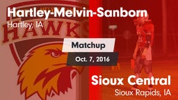 Matchup: Hartley-Melvin-Sanbo vs. Sioux Central  2016